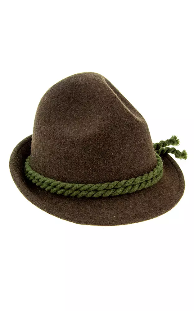 Kinderhut 43, braun meliert