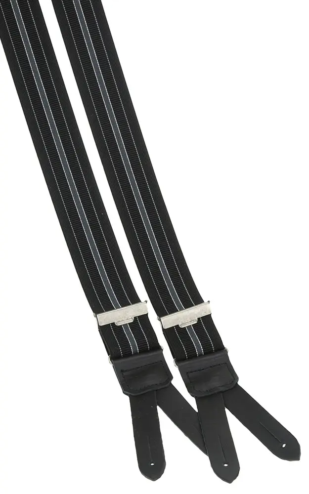 Hosenträger Stresemann 610, grau/schwarz