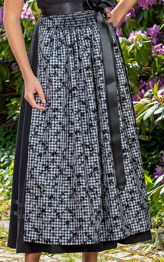 Schürze Schwarzsee Extra, # schwarz/weiß