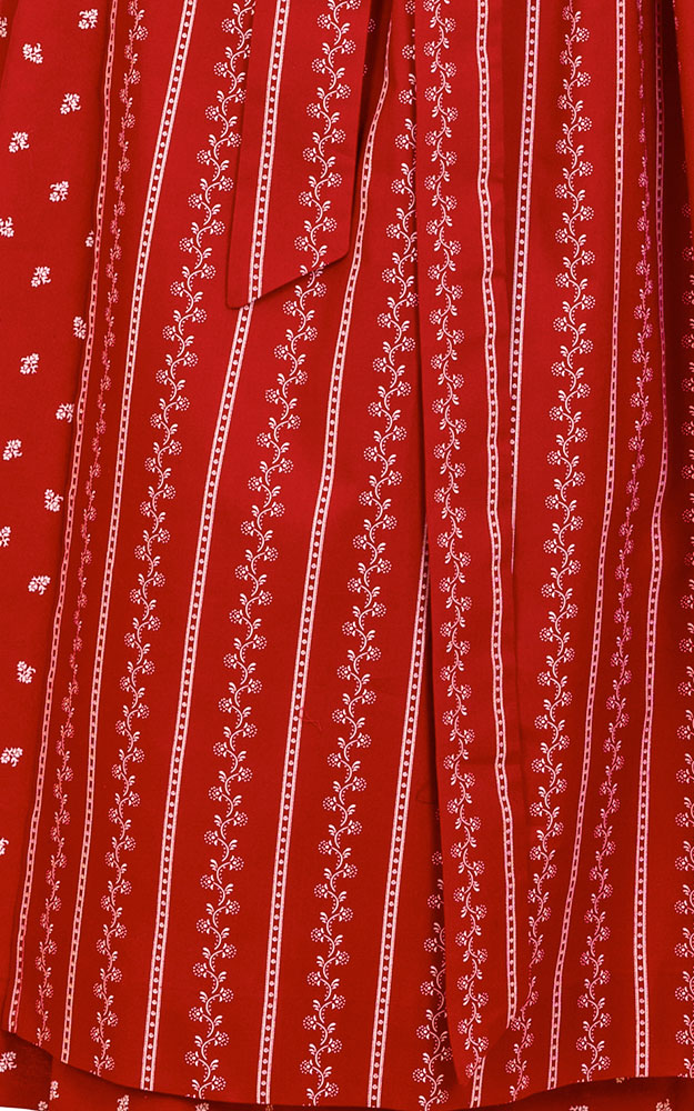 Schürze Streifen 2 Extra, rot/weiß