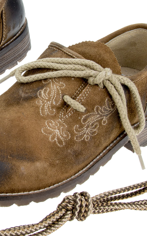 Haferlschuhe Nr. 95 Hias, urig bestickt