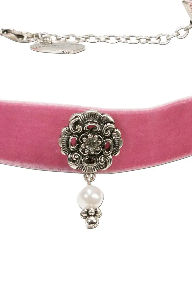 Kette Choker Elfrida, rosa