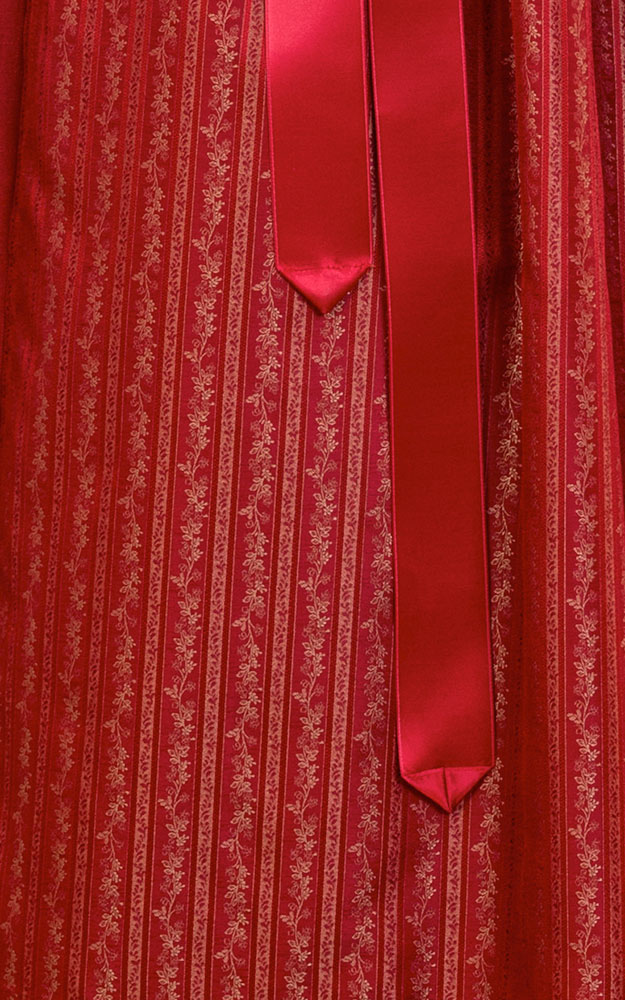 Schürze Streifen, rot