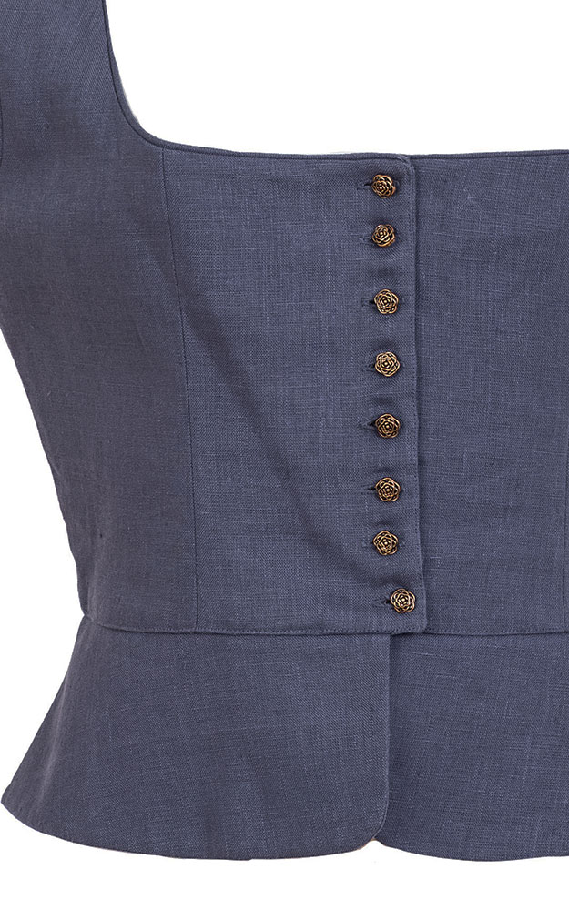 Mieder 201, jeansblau