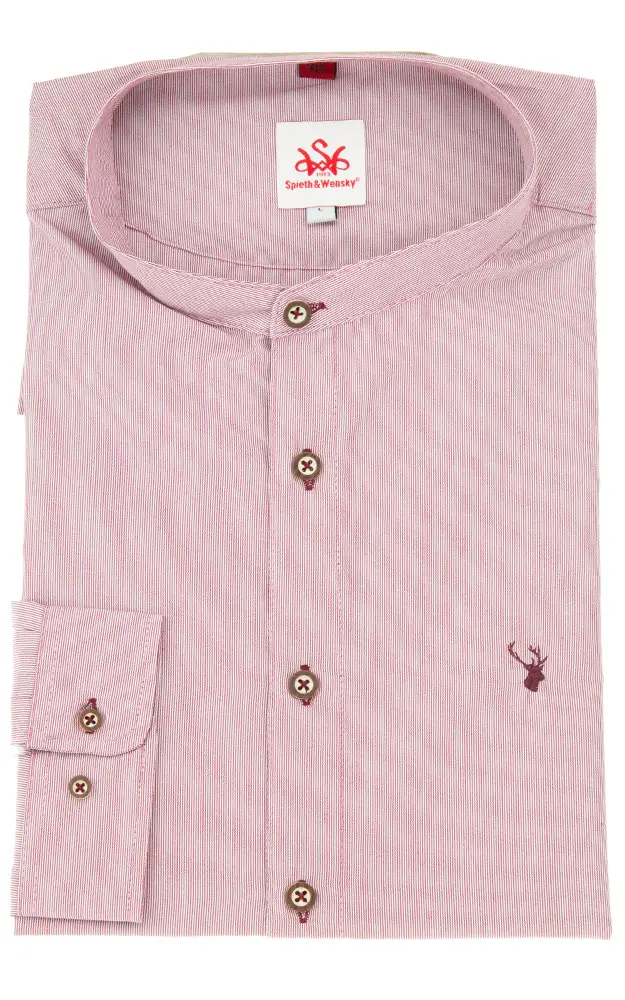 Hemd Andy, dunkelrot - Slim fit