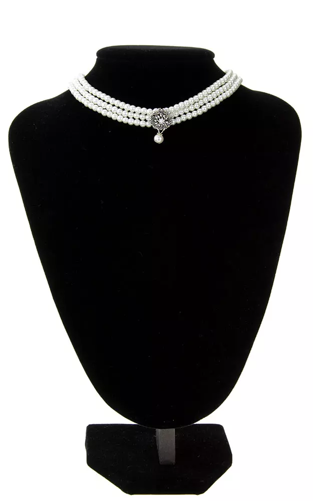 Kette 48322-1, Perle weiß