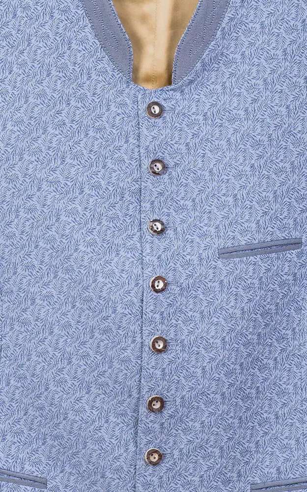 Weste 3537, grau/blau