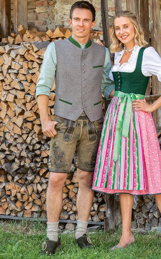 Lederhose Eichinger mit Gürtel, acker kernig