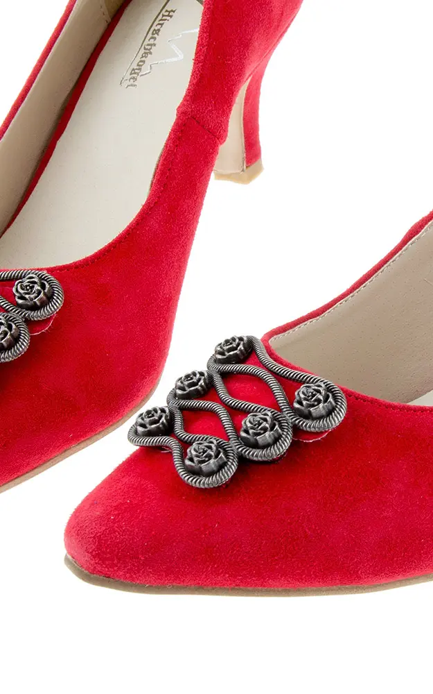 Velours-Schuhe 3007800021, rot