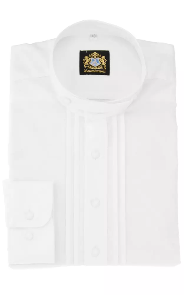 Hemd 1006 Stehkragen, weiß