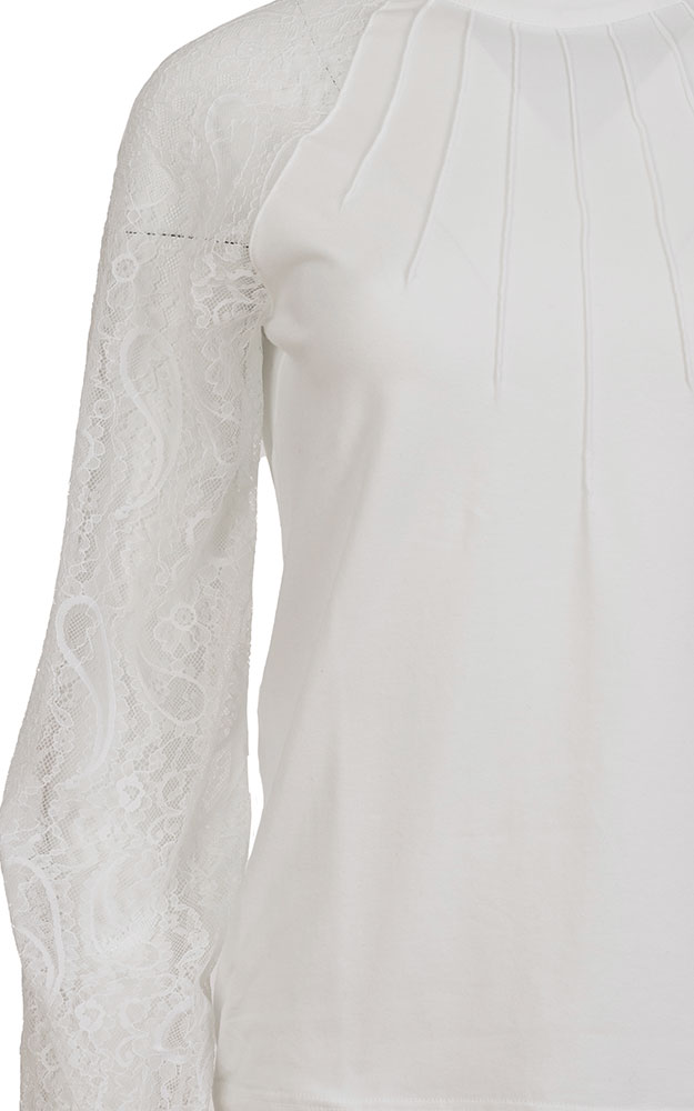 Trachtenbluse 9574 81100, weiß