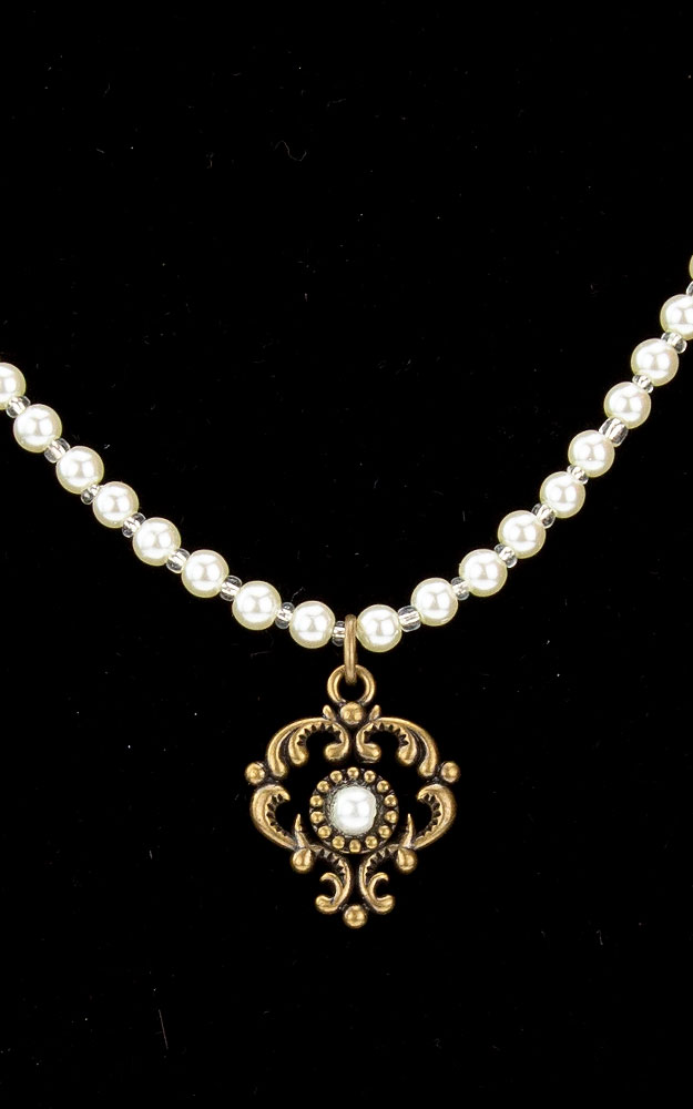 Kette 51366-1-48097, Perle creme