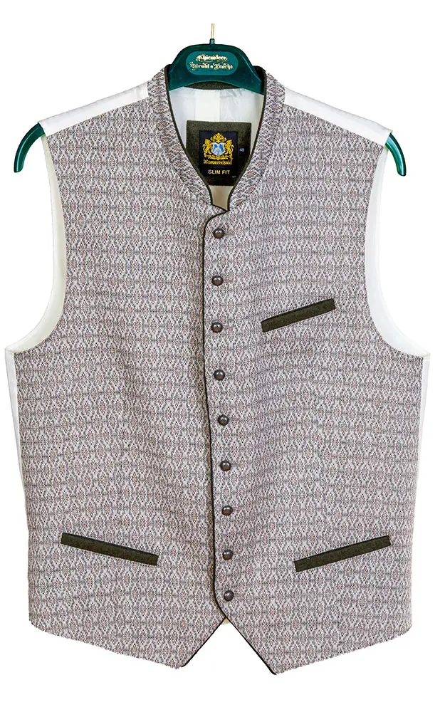 Weste Christian, beige/oliv