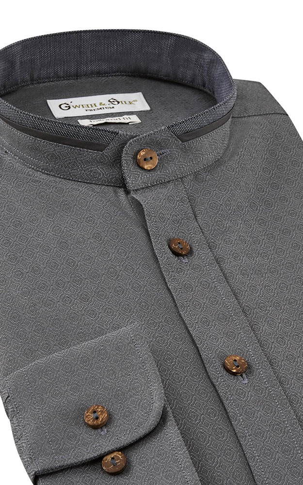 Hemd Schrecksee, grau - Tailored fit