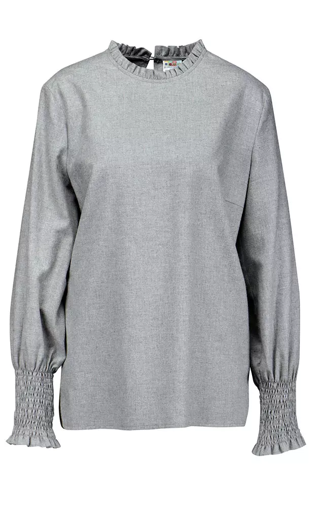 Trachtenbluse 32645, hellgrau