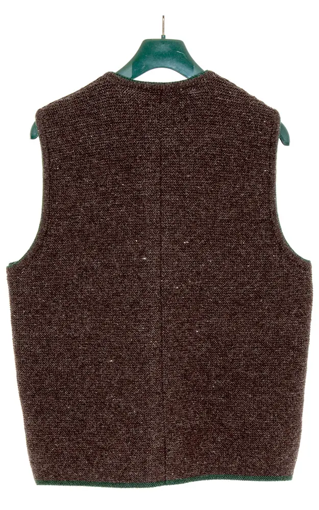 Strickweste Gierli, dunkelbraun/tanne