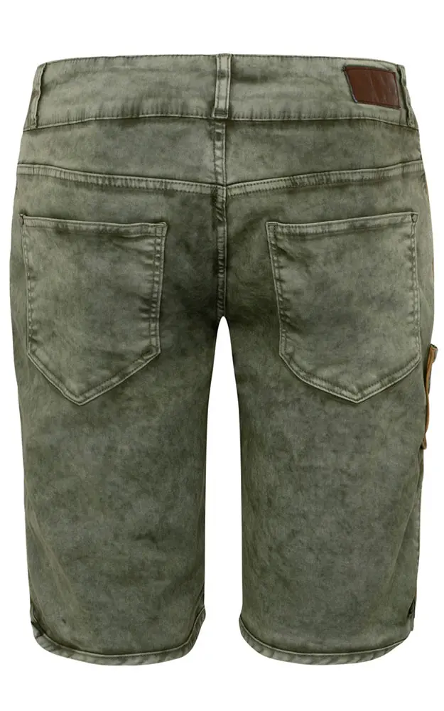 Stofflederhose Trachtenjeans 7120, armygrün
