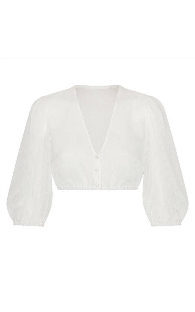 Dirndlbluse Selina, creme 3/4-Arm