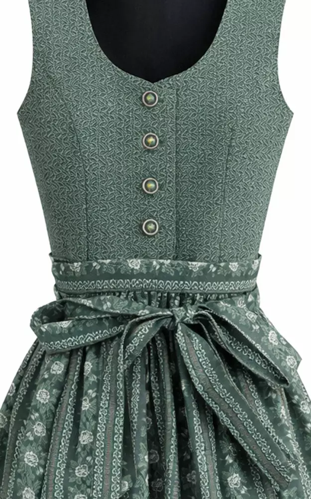 Kinderdirndl Sandra mit Schüze, grün