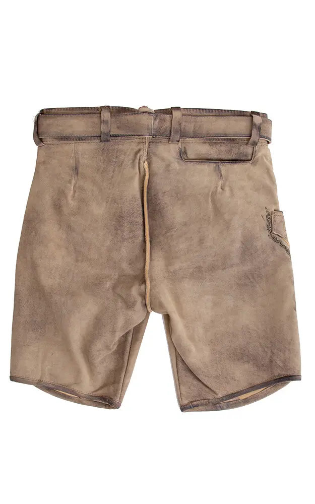 Lederhose Buchner mit Gürtel, natur kernig
