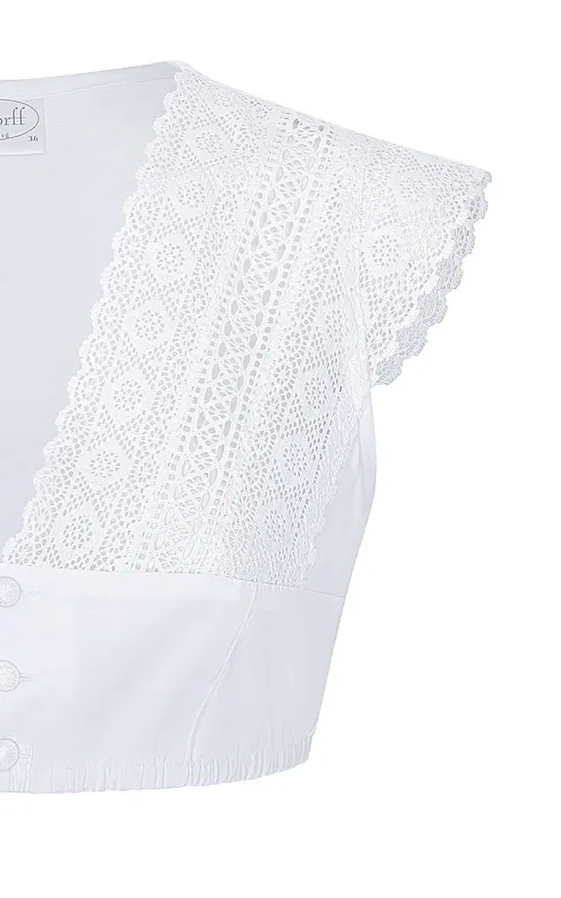 Dirndlbluse 6416, weiß