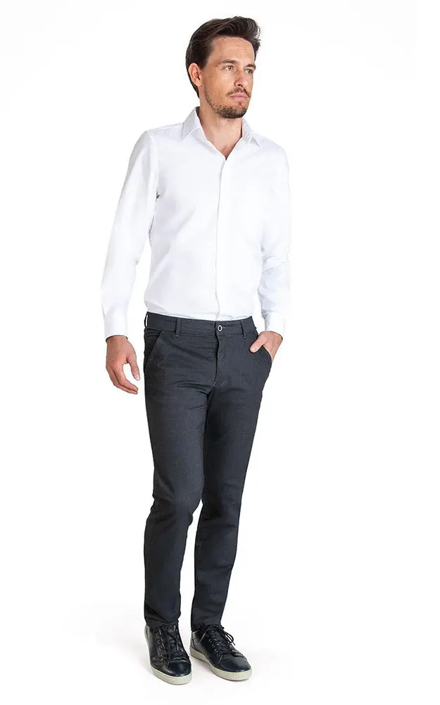 Hose Garvey 6910, anthrazit - Stretch