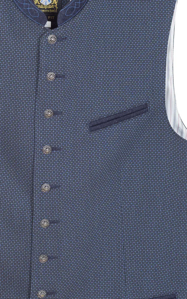 Weste Mirko, dunkelblau - Stretch