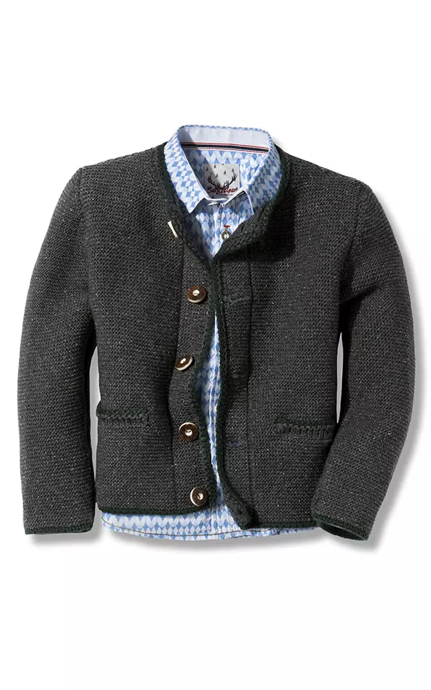 Kinder-Strickjacke, anthrazit