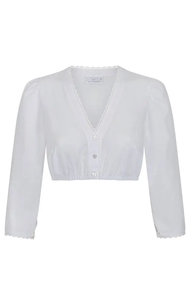Dirndlbluse 52121, weiß