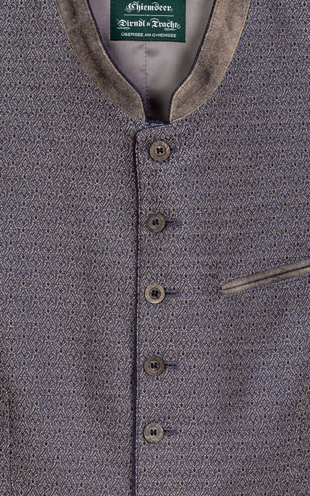 Weste Christoph, beige/blau