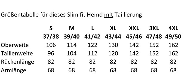 Hemd 1008 Stehkragen Riegel, weiß - Slim fit