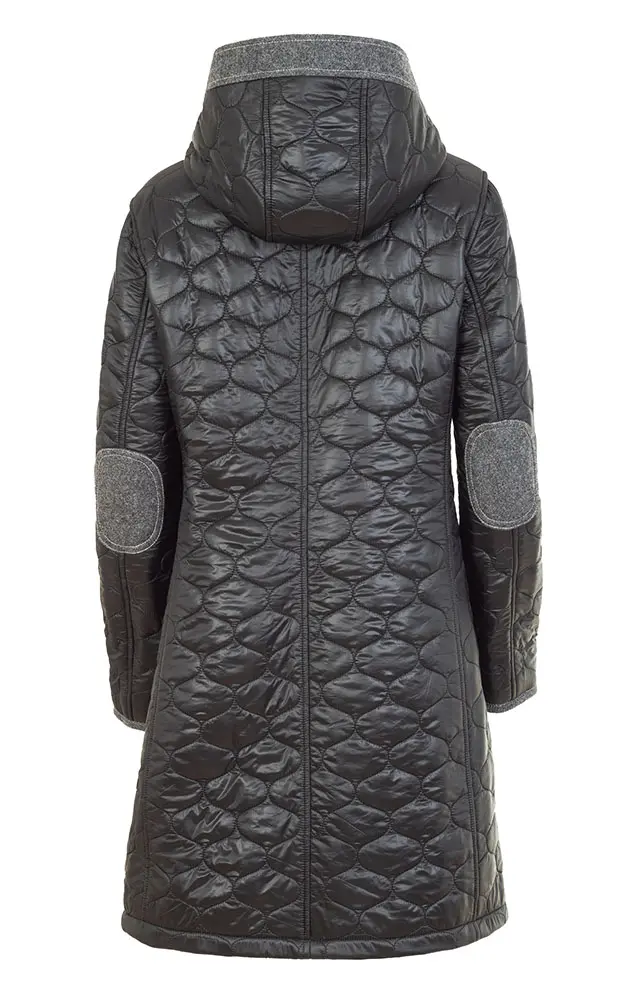 Kurzmantel Vicky, schwarz/anthrazit