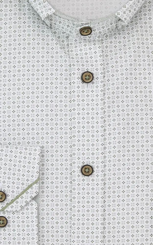 Hemd 3067 10217, grün/weiß - Slim fit