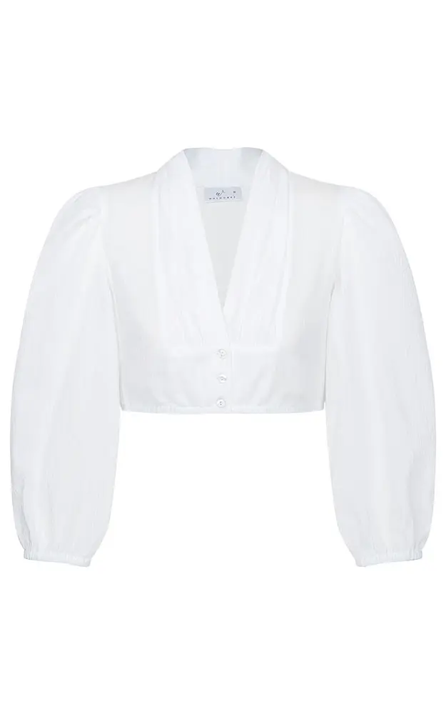 Dirndlbluse 52103, weiß