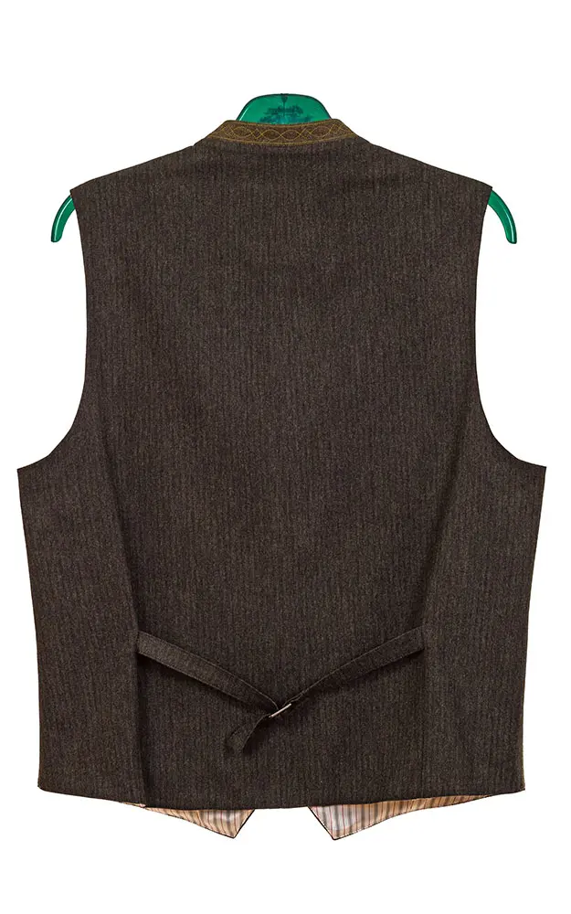 Weste Mirko, olivgrün - Stretch