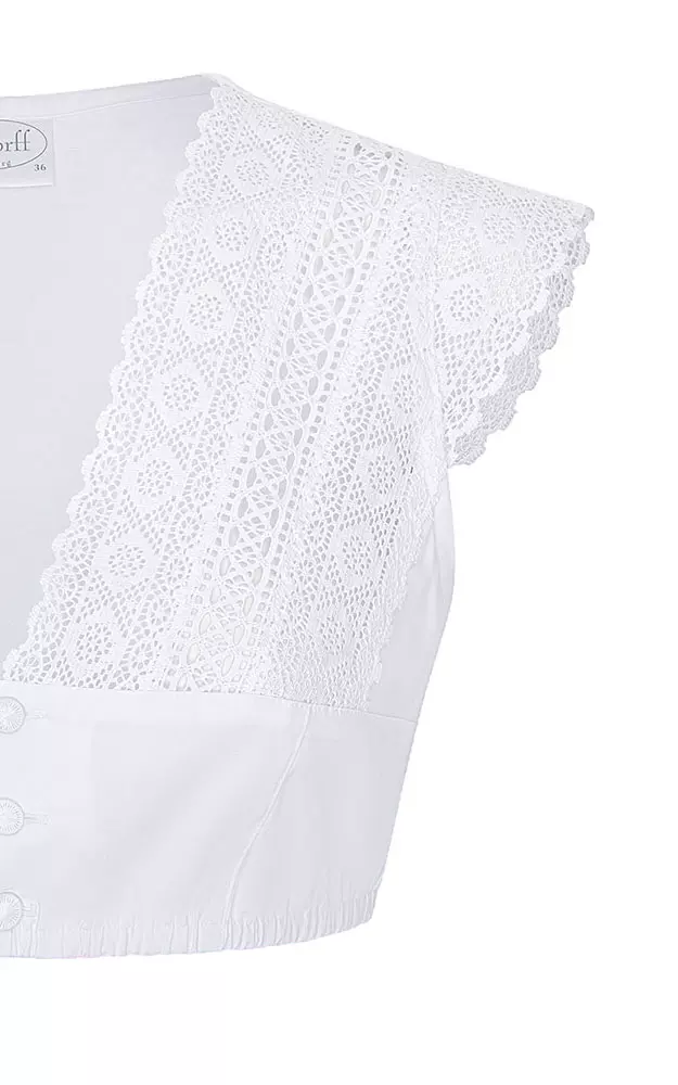 Dirndlbluse 6416, weiß