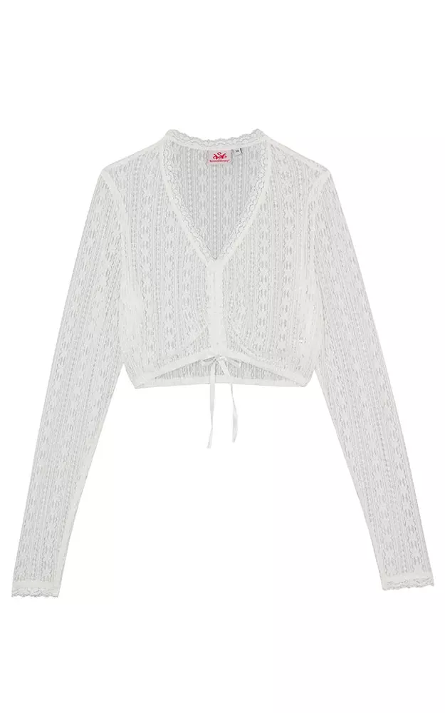 Dirndlbluse Gaisach, weiß