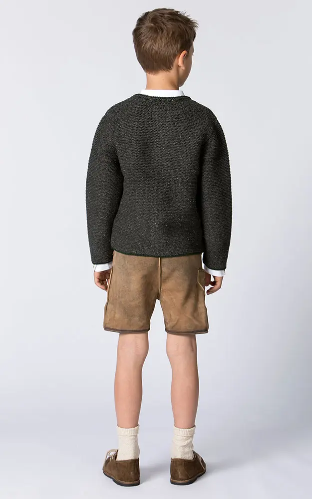 Kinder-Strickjacke, anthrazit