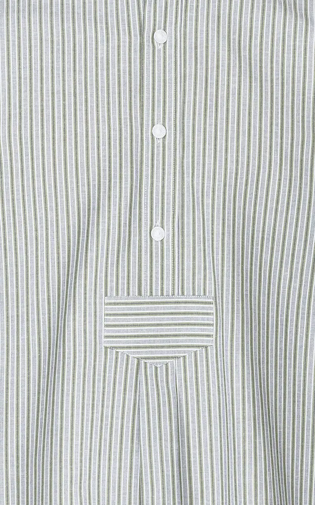 Hemd Ludwig, grün/weiß Stehkragen