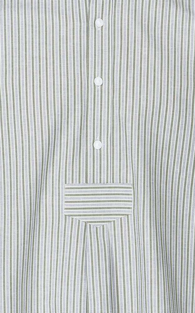 Hemd Ludwig, grün/weiß Stehkragen