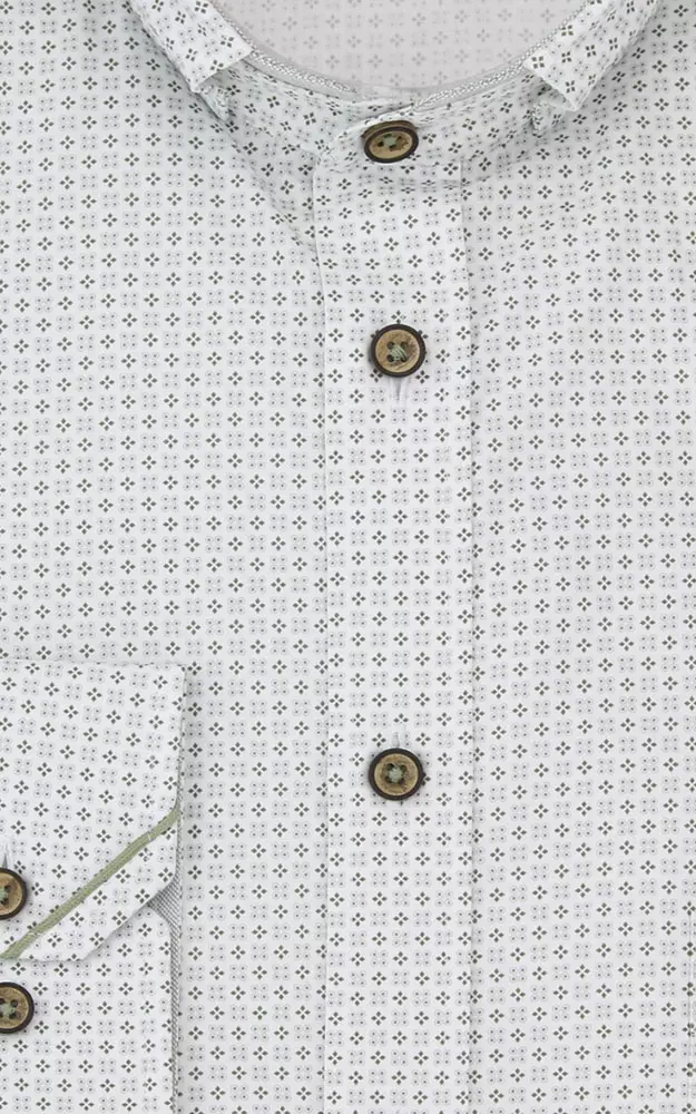 Hemd 3067 10217, grün/weiß - Slim fit