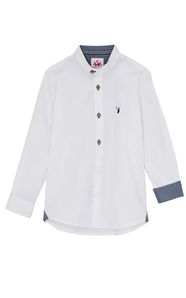 Kinderhemd 411210-0970, weiß