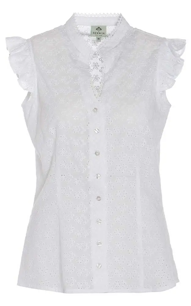 Trachtenbluse 45458, weiß