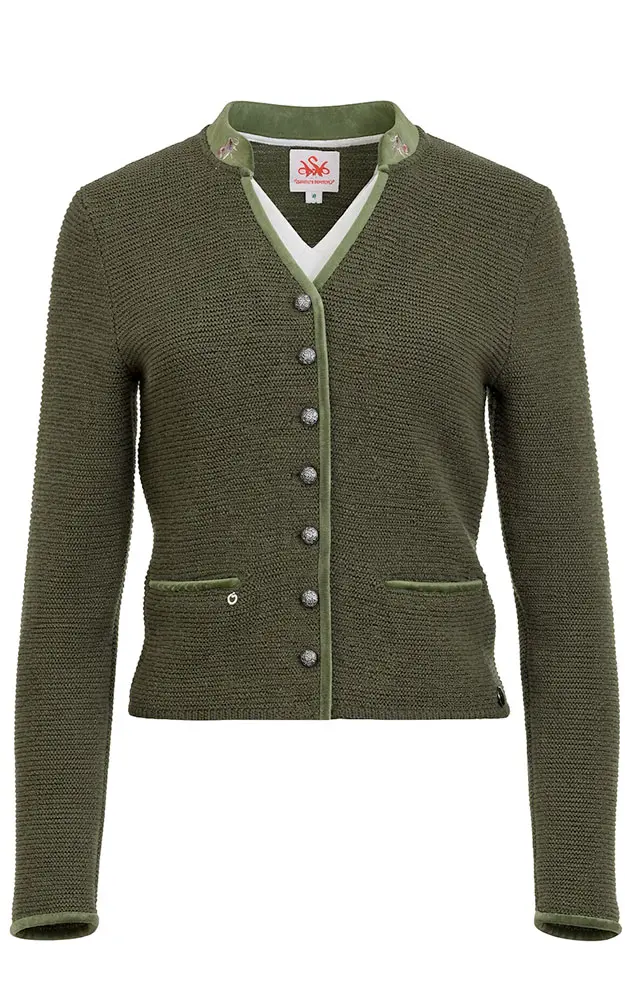 Strickjacke Malta, moos