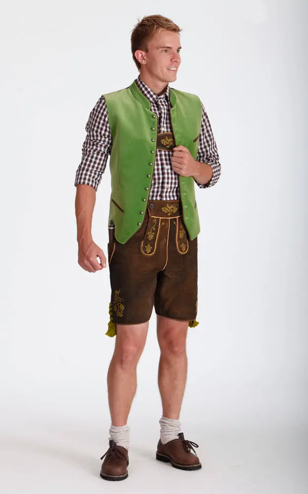 Weste Herbert, apfel/braun