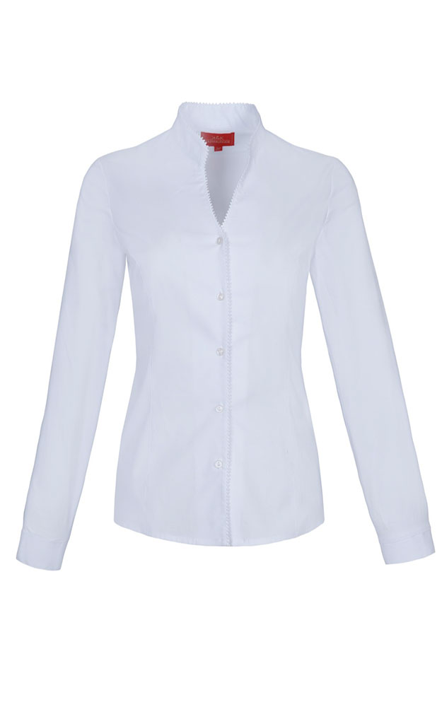 Trachtenbluse SA-101-02, weiß