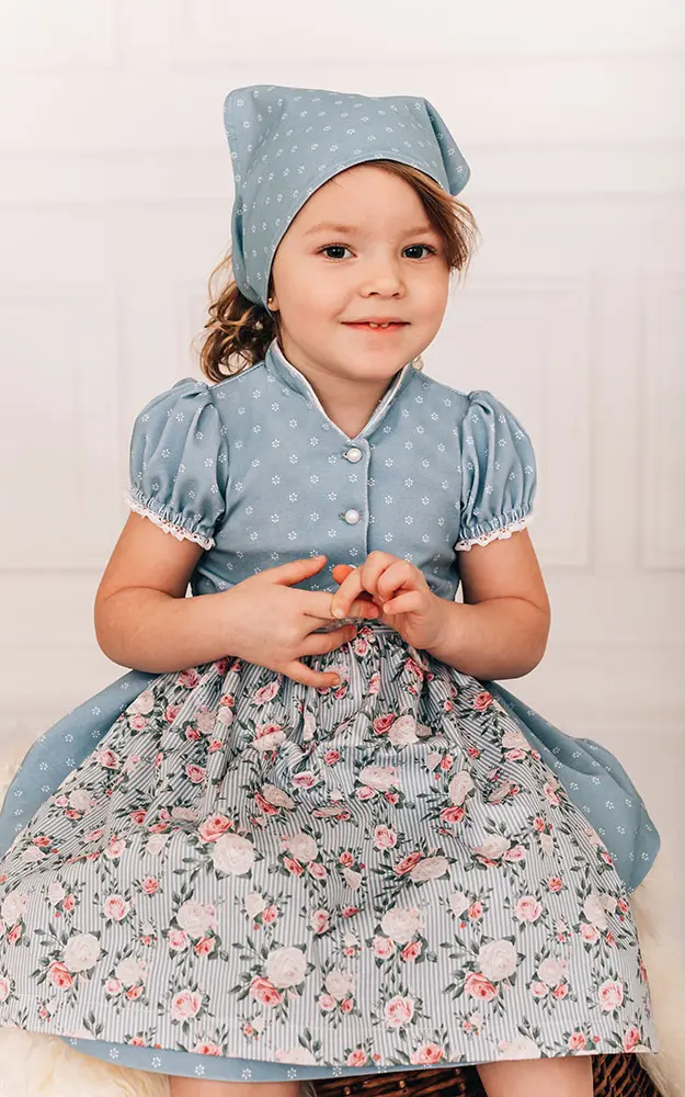 Baby-Kopftuch/Halstuch Lilly, hellblau