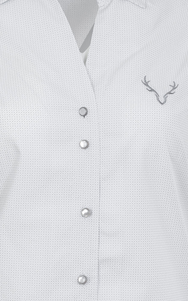 Trachtenbluse 6004 43115, weiß/grau