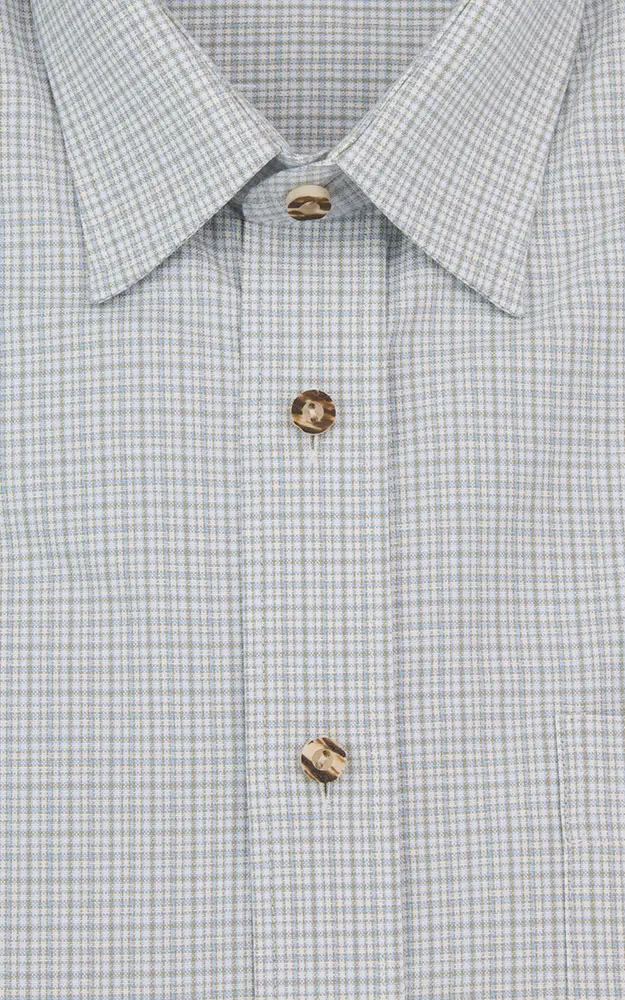 Hemd 03 03323D, # beige/hellblau