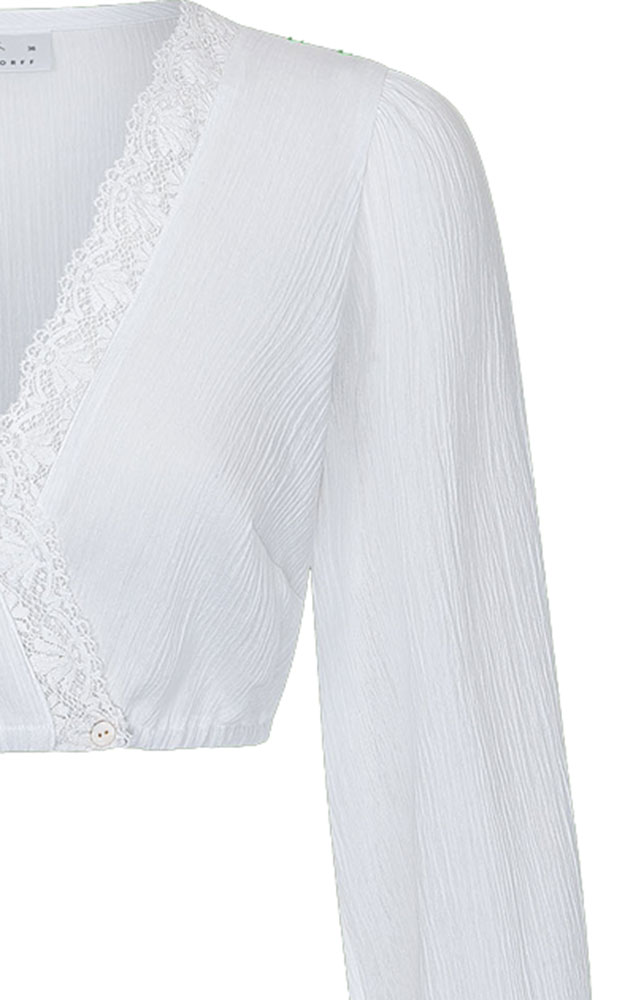 Dirndlbluse 01 10353SL, weiß